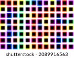 neon square frame on dark... | Shutterstock .eps vector #2089916563