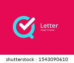 letter q with check mark logo... | Shutterstock .eps vector #1543090610