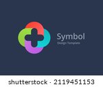 cross or plus medical logo icon ... | Shutterstock .eps vector #2119451153