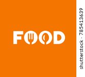 food word sign logo icon design ... | Shutterstock . vector #785413639