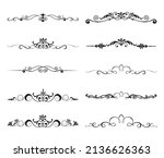 calligraphy ornament line.... | Shutterstock .eps vector #2136626363