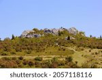 Small photo of Grayson Highlands State Park, Virgina, USA - September 12: 2021: Highlands near Mount Rogers and White top Mountains. Wild ponies roam the scenic area great for hiking.