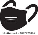 nice minimalist icon mask vector | Shutterstock .eps vector #1822491026