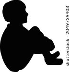 a boy kneeling down body... | Shutterstock .eps vector #2049739403