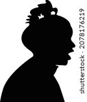 a boy head silhouette vector | Shutterstock .eps vector #2078176219
