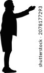 a boy body silhouette vector | Shutterstock .eps vector #2078177293