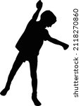 a boy body silhouette vector | Shutterstock .eps vector #2118270860