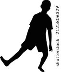 a boy body silhouette vector | Shutterstock .eps vector #2125806329