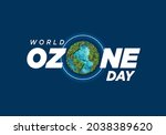 world ozone day concept design... | Shutterstock . vector #2038389620