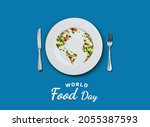 world food day concept... | Shutterstock . vector #2055387593