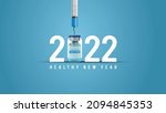healthy new year 2022... | Shutterstock . vector #2094845353