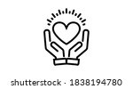 charity donation care hope... | Shutterstock .eps vector #1838194780