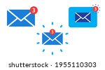 mail icon. envelope line  flat. ... | Shutterstock .eps vector #1955110303