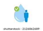 percentage water in human body  ... | Shutterstock .eps vector #2126862689