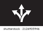 direction symbols. arrow three... | Shutterstock .eps vector #2126905946