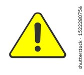 warning sign isolated. flat... | Shutterstock .eps vector #1522280756