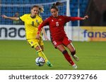 Small photo of Yerevan, Armenia - 26 October 2021: Women's FIFA World Cup 2023 qualification group stage match Armenia - Kosovo 0-1