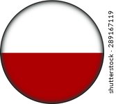 flag of poland as round glossy... | Shutterstock .eps vector #289167119