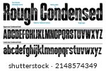 rough bold condensed font.... | Shutterstock .eps vector #2148574349