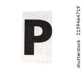 letter p magazine cut out font  ... | Shutterstock . vector #2159464719