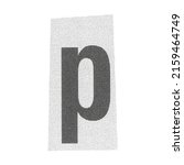 letter p magazine cut out font  ... | Shutterstock . vector #2159464749
