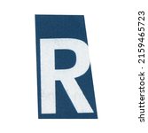 letter r magazine cut out font  ... | Shutterstock . vector #2159465723