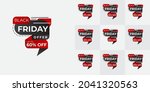 black friday badge card bundle... | Shutterstock .eps vector #2041320563