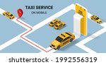 taxi online service concept.... | Shutterstock .eps vector #1992556319