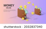 money transfer from wallet to... | Shutterstock .eps vector #2032837340