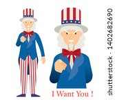 Uncle Sam Want You With Hand...