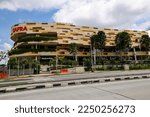 Small photo of SINGAPORE - 17 JAN 2023: SAFRA Punggol (a military reservist association) is the first eco-friendly SAFRA club to receive the prestigious Building and Construction Authority Green Mark Platinum award.