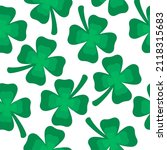 seamless pattern with clover... | Shutterstock .eps vector #2118315683