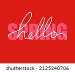 hello spring. vector... | Shutterstock .eps vector #2125240706