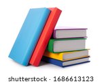 Stack of colorful books...