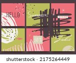 set of promotional banners with ... | Shutterstock .eps vector #2175264449