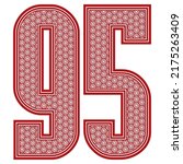 number ninety five with... | Shutterstock .eps vector #2175263409