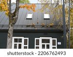 Fragment Of A Wooden House With ...