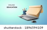 digital lecture online... | Shutterstock .eps vector #1896594109