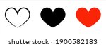 collection of heart icon ... | Shutterstock .eps vector #1900582183