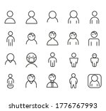 set of men outline vector icon | Shutterstock .eps vector #1776767993