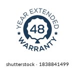 48 years warranty images  48... | Shutterstock .eps vector #1838841499