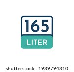 165 liters icon vector... | Shutterstock .eps vector #1939794310