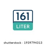 161 liters icon vector... | Shutterstock .eps vector #1939794313