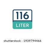 116 liters icon vector... | Shutterstock .eps vector #1939794466