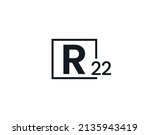R22  22r Initial Letter Logo