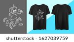 website error shirt design. 404 ... | Shutterstock .eps vector #1627039759
