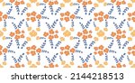 seamless floral pattern  set ... | Shutterstock .eps vector #2144218513