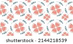 seamless floral pattern  set ... | Shutterstock .eps vector #2144218539