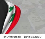 syria flag waving leaving a... | Shutterstock . vector #1046982010