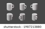 3d render of a white coffee cup ... | Shutterstock . vector #1987213880